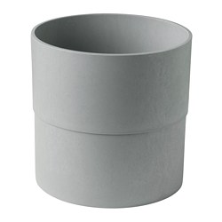 NYPON - Plant pot, in/outdoor grey, 24 cm