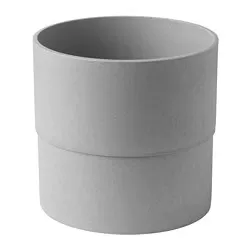 NYPON - Plant pot, in/outdoor grey, 19 cm