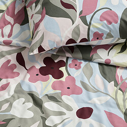 KORSKOVALL - Sarung duvet dan sarung bantal, aneka warna/motif bunga, 150x200/50x80 cm