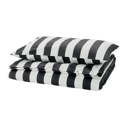 SLÅNHÖSTMAL sarung duvet dan sarung bantal