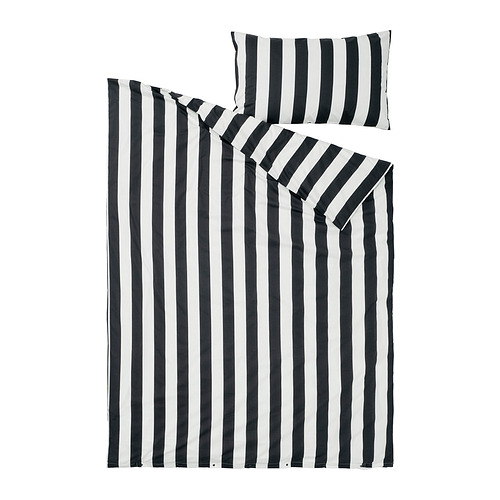 SLÅNHÖSTMAL sarung duvet dan sarung bantal