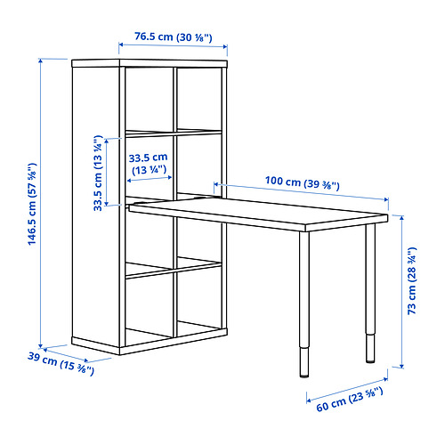 KALLAX/LINNMON Measurement Illustration