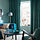 SANELA - curtains, 1 pair, dark grey-turquoise/with heading tape, 140x250 cm | IKEA Indonesia - PE986252_S1