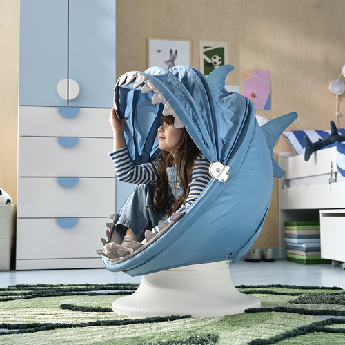 IKEA PS LÖMSK sarung kursi putar anak-anak