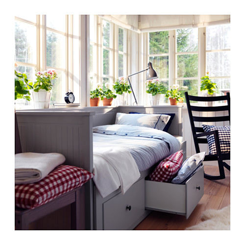 HEMNES day-bed frame with 3 drawers