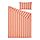 SLÅNHÖSTMAL - sarung duvet dan sarung bantal, oranye/merah muda/garis-garis, 150x200/50x80 cm | IKEA Indonesia - PE920864_S1