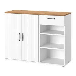 SKRUVBY - Lemari bufet, putih, 120x38x90 cm