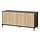 BOASTAD - sideboard, black/oak veneer, 161x52x75 cm | IKEA Indonesia - PE919730_S1