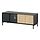 BOASTAD - TV bench, black/oak veneer, 121x42x45 cm | IKEA Indonesia - PE919733_S1