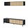 BOASTAD - TV storage combination, black/oak veneer, 181x42 cm | IKEA Indonesia - PE919736_S1