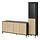 BOASTAD - storage combination, black/oak veneer, 203x185 cm | IKEA Indonesia - PE919737_S1