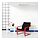 POÄNG - low-back armchair, red/Vissle black | IKEA Indonesia - PH198644_S1