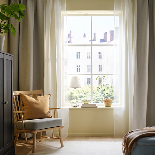 TERESIA sheer curtains, 1 pair