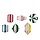 VINTERFINT set ornamen pohon isi 6