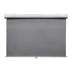 TRETUR - Block-out roller blind, light grey, 140x195 cm