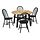 SKOGSTA table and 4 chairs