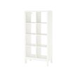 KALLAX - Shelving unit with underframe, white/white, 77x164 cm