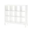 KALLAX - Shelving unit with underframe, white/white, 147x129 cm