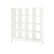KALLAX - Shelving unit with underframe, white/white, 147x164 cm
