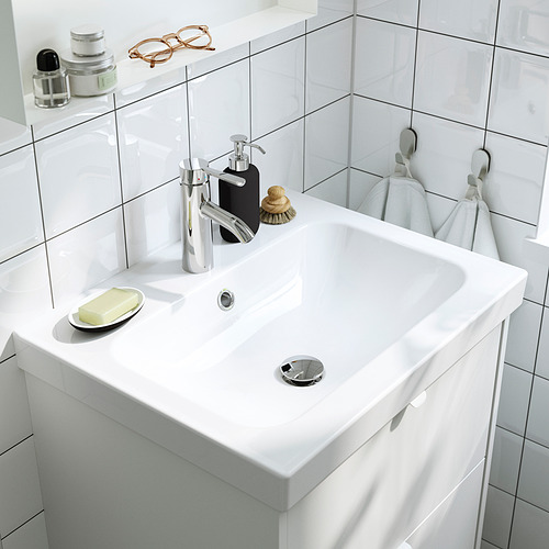 HAVBÄCK/ORRSJÖN wash-stnd w doors/wash-basin/tap