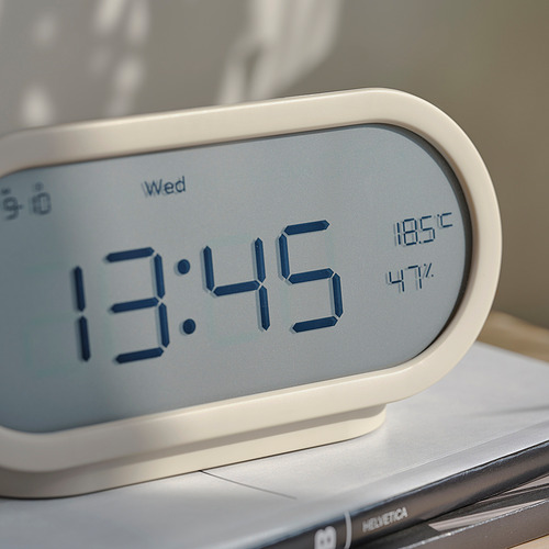 RÖDSTRÄFSE jam alarm dengan higro/termometer