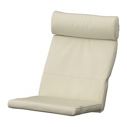 POÄNG - Armchair cushion, Glose eggshell