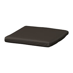 POÄNG - Footstool cushion, Glose dark brown