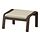 POÄNG - footstool, brown/Glose eggshell | IKEA Indonesia - PE919877_S1