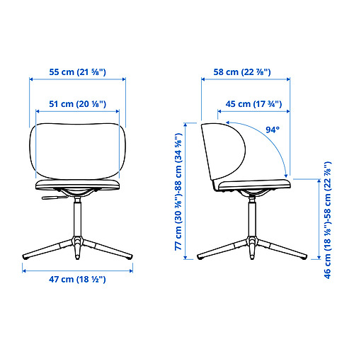 VITTSJÖ/KRYLBO desk and chair