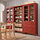 HEMNES - storage combination w doors/drawers, red stained/light brown stained, 270x197 cm | IKEA Indonesia - PE880892_S1