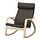 POÄNG - rocking-chair, birch veneer/Glose dark brown | IKEA Indonesia - PE919900_S1