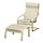 POÄNG - armchair and footstool, birch veneer/Glose eggshell | IKEA Indonesia - PE919946_S1