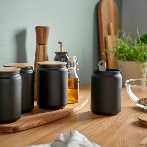 EKLATERA jar with lid