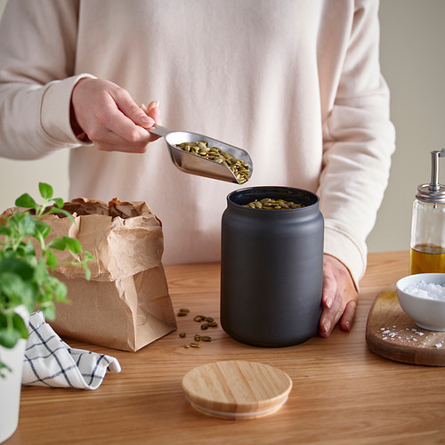 EKLATERA jar with lid