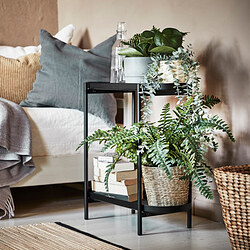 OLIVBLAD - Plant stand, in/outdoor black, 56 cm