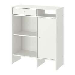 BAGGEBO - Sideboard, white, 78x92 cm