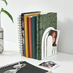 HÖSSLA - Penahan buku, putih