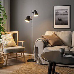 KLÖVING - Floor lamp, anthracite