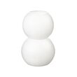 VINTERFINT - Vase, frosted glass/white, 21.5 cm