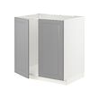 METOD - Base cabinet for sink + 2 doors, white/Bodbyn grey, 80x60x80 cm