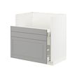 METOD/MAXIMERA - Base cab f TALLSJÖN sink, white/Bodbyn grey, 80x60 cm
