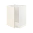 METOD - Base cabinet for sink, white/Bodbyn off-white, 60x60x80 cm