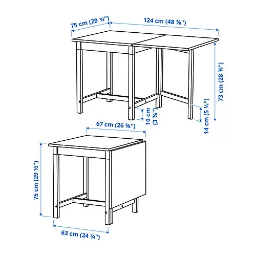 PINNTORP Measurement Illustration