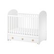 GONATT - Ranjang bayi dengan laci, putih, 60x120 cm