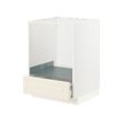 METOD/MAXIMERA - Kbnt dsr utk oven dg laci, putih/Bodbyn putih pudar, 60x60x80 cm