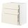 METOD/MAXIMERA - base cab f hob/3 fronts/3 drawers, white/Bodbyn off-white, 80x60x80 cm | IKEA Indonesia - PE795911_S1