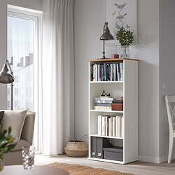 SKRUVBY - Bookcase, white, 60x140 cm