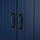 SKRUVBY - storage combination w glass doors, black-blue, 190x90 cm | IKEA Indonesia - PE881138_S1