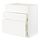 METOD/MAXIMERA - base cab f sink+3 fronts/2 drawers, white/Veddinge white, 80x60x80 cm | IKEA Indonesia - PE796083_S1