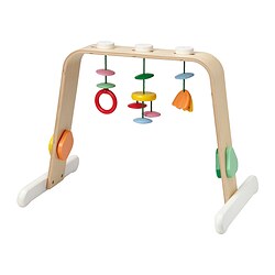 LEKA - Baby gym, birch plywood/multicolour